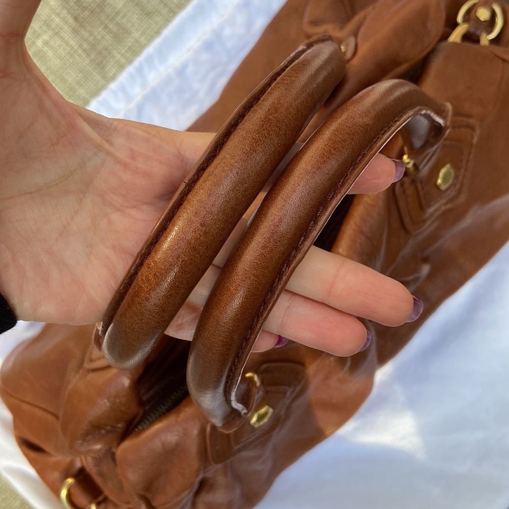 Marc Jacobs Cognac Brown Leather Shoulder Bag - Picture 11 of 16